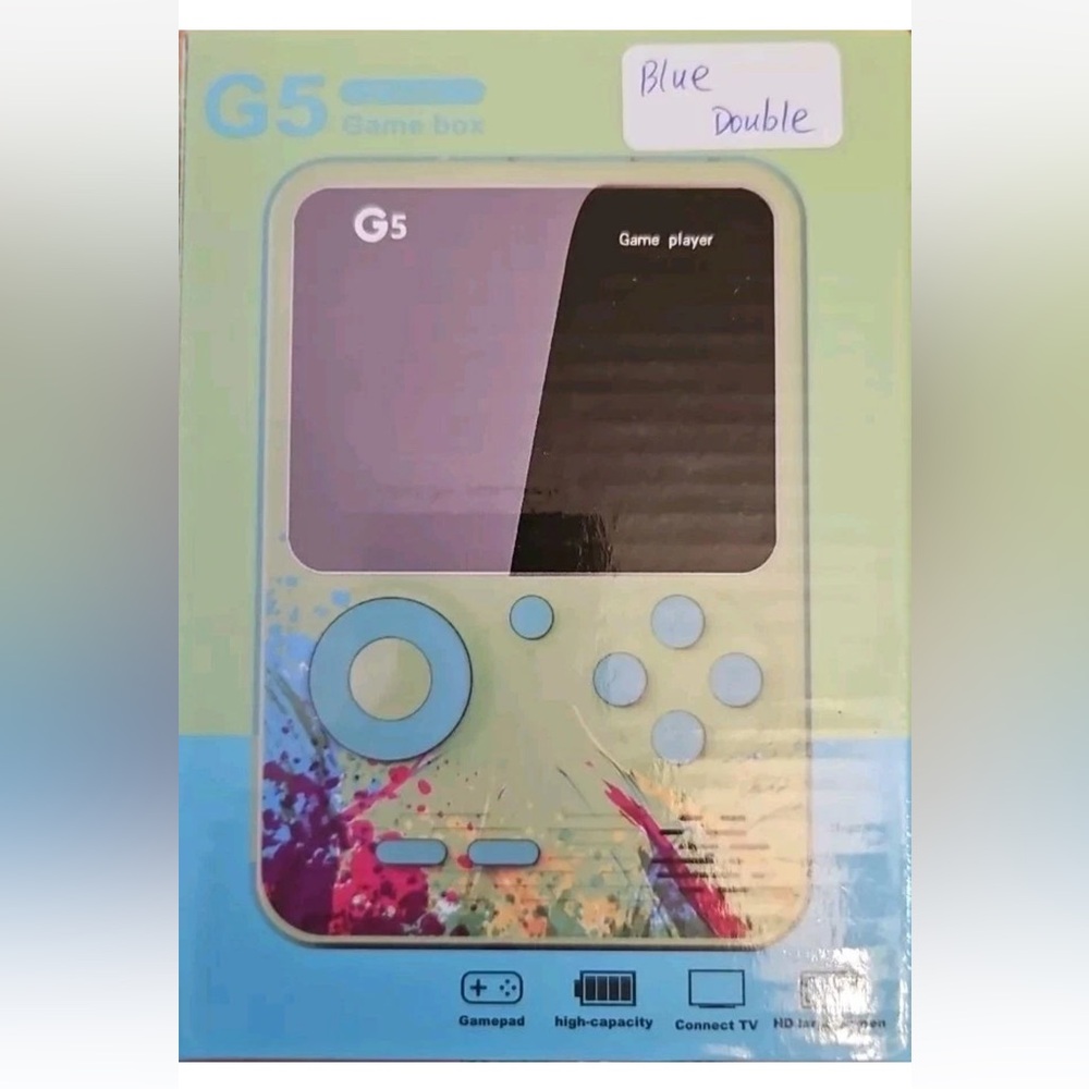 G5 Game Box/Game Player Digital Game System, 3” Full Color Screen BLUE
